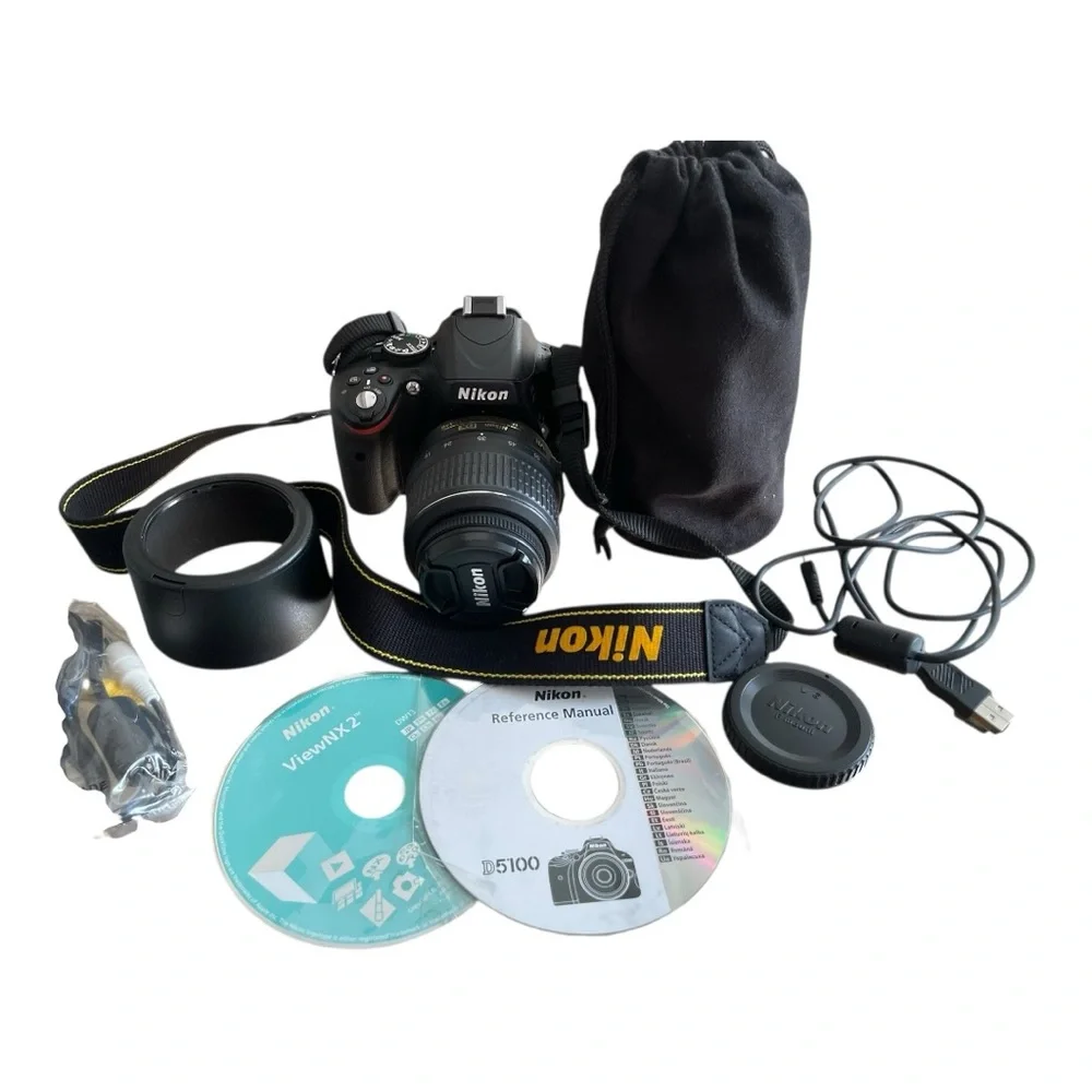 Nikon D5100 DSLR Camera Bundle with 18–55mm and 55–300mm Lenses + Accessories
